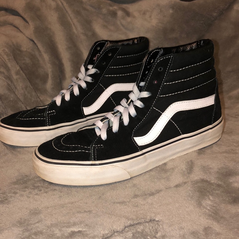 Black high top Vans
